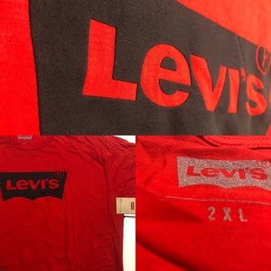 LEVIS HM LOGO TEE - RED XXL